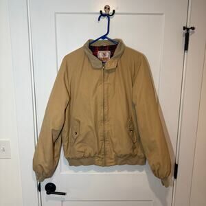 Vintage Van Heusen Baracuta Flannel Lined Harrington Bomber Jacket. Preppy, 44L